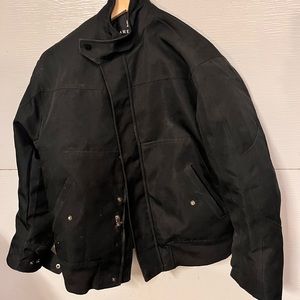 American Stitch Black Canvas Jacket Size Large